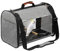 MISETA Papageien, Vogel-Rucksack, Reise-PVC, transparent, für Papageien, Reisekäfig, atmungsaktiv, mit Schultergurt und Ständer aus Holz