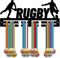 CREATCABIN Acryl-Medaillenhalter Rugby-Medaillenaufhänger Ausstellungsständer Wandhalterung Sportmedaillenhaken Aufhängen Für Heimabzeichen Sportler Medaillengewinner Gymnastik Über 20 Medaillen