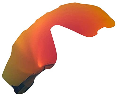 xyqrenrr Verres polarisés de rechange pour lunettes de soleil Oakley Jaw-breaker OO9290, Rouge, 132*52mm