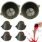 Paint Strainer 6Pcs Reusable Funnel with 100 Fine Mesh Paint Strainers 3.94 inch Sieve Plastic Funnel Resin Filter for, Cooking Oil, Flour, ResiduePainting Tool Kits