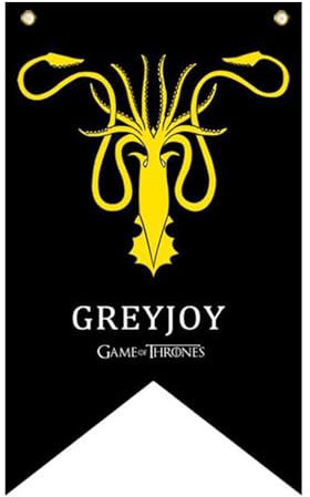 juego tronos coleccionista - banner de casa game thrones Greyjoy 125X70CM