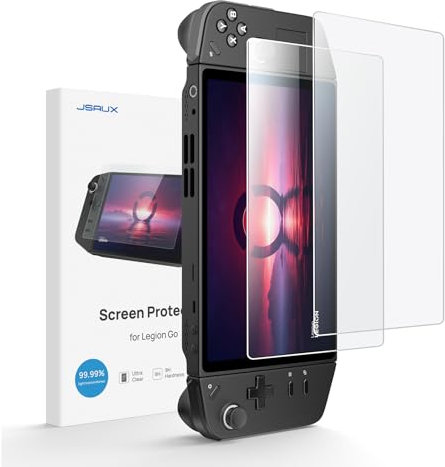 JSAUX 2-Stück Displayschutzfolie Kompatibel mit Legion Go, Ultra HD Glasschutzfolie 9H Härte Rand-zu-Rand Kratzfestes gehärtetes Glas Kompatibel mit Lenovo Legion Go