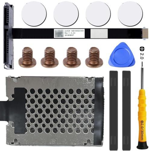 ZHUROUPU Lot de 14 câbles de connecteur de Rechange pour Disque Dur SATA HDD 12 Broches pour Acer Nitro 7 AN715-51 AN715-51B Nitro 5 AN515-52 AN515-53 (P/N : NBX0002CN00) avec kit d'outils de Retrait