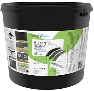 Biologa-Danell HiFreq Standard Powder HF-Abschirmfarbe 3 Liter, zur Abschirmung hochfrequenter elektromagnetischer Wellen, niederfrequenter elektrischer Wechselfelder und Ableitung statischer Ladungen