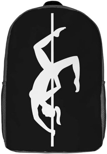 Rucksack Pole Dance Fitness Tanzen Tasche Multifunktion Backpack Perfekt Schulrucksack Für Wandern, Camping, Universität, 43X32X14Cm