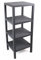DIVCHI 4 Tier Side End Table Nightstand Coffee Tables Storage Bedside Table Office Living Room Bedroom Small Narrow Space Sofa Table (Grey)