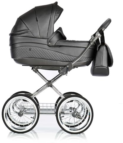 Kinderwagen-Set 2 in 1 Retro inkl. Sportsitz - 11 Teile - in 5 Farben