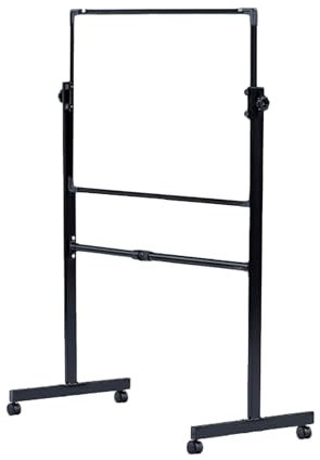 Mobiles Whiteboard – um 360° drehbar, doppelseitige magnetische, trocken abwischbare Tafel – höhenverstellbar, Rahmen aus Aluminiumlegierung für Zuhause, Schule, Büro (70 x 100 cm)