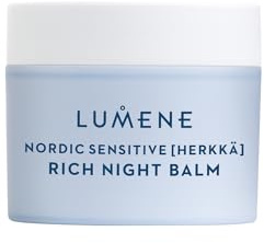 LUMENE Nordic Sensitive Night Cream | Pflegender Nachtbalsam für empfindliche Haut | Parfümfrei | Vegane Formel | Nordische beruhigende Inhaltsstoffe | 50 ml