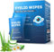 60PCS Eyelid Cleansing Wipes for Blepharitis, Tea Tree Oil Eyelid Wipes for Dry Eyes, Itchy & Stye Eyes, Eye Wipes for Sensitive Eyes, Instant Eye Relief for Office, Travel Essentials for Women Men