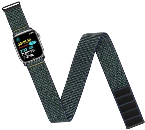 Cinturino da braccio/caviglia compatibile con Apple Watch da 38 mm, 40 mm, 41 mm, 42 mm, 44 mm, 45 mm, 49 mm, per donne e uomini, cinturino da braccio/caviglia in nylon regolabile e traspirante per