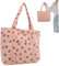Pastoralist Erdbeer -Einkaufstasche 12x13x4 '' Leinwand Erdbeer -Geldbörse Stilvolle Umhängetasche Ästhetische Tasche für Frauen Mädchen Geschenk Strawberry Tote Tasche