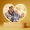 Bemaystar Personalisierte Geschenke für Opa - Personalisierte Lampe mit Foto und Text - Acryl-Bilderrahmen mit optionalem LED-Sockel