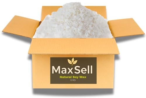 Pure Soy Wax Flakes 100% Natural, 1kg to 20kg, Melting Point 48-50°C, for Candles, DIY Soaps & Melts (20, Kilograms)