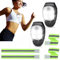 JIZZU 2 Stück LED Clip Lampe mit reflektierendem Band, Sicherheit Licht mit 4 Modi, Wiederaufladbar Mini Sicherheitslicht für Jogging Camping