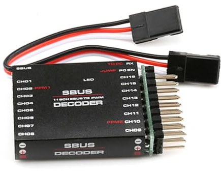Hélicoptère à télécommande pour décodeurs Sbus Orange vers PPM 16 canaux