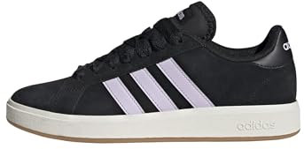 adidas Femme Grand Court Base 00s Shoes Chaussures, Core Black/Ice Lavender/Off White, 38 EU