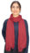 Lolus Dünner, leichter und weicher Uni Damen Schal in gewellter Struktur - Isabella (bordeaux, One Size)