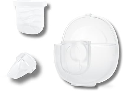 Lansinoh Pumpset für Tragbare Milchpumpen – Ersatzteilset für Lansinoh Tragbare Milchpumpe & Doppelmilchpumpe, BPA/BPS-frei, Milchauffangbehälter 180ml, Saugaufsatz 24mm, Ventil & Silikonmembran