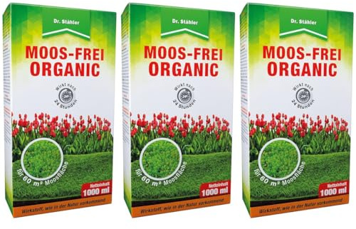 3 x Dr. Stähler Moos-Frei Organic 1 Liter - Flora Sparpaket