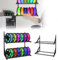 Filament Aufbewahrung, 3D Drucker Filament Lagerregal 2-Schicht Filament Regal Filament Wandhalterung 3d Drucker ZubehöR für PLA/ABS/TPU/Nylon für Druckstudio Werkstatt Garage Büro 43x21x40cm