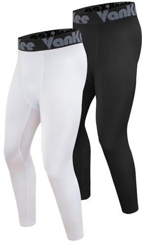 VanKee Herren Kompressionshose Lauftights Schnell Trocknende Atmungsaktiv Sport Leggings Masche Baselayer Legging Leicht Elastizität Funktionsunterhose Basketball Tights für Fußball Yoga Gym Jogging