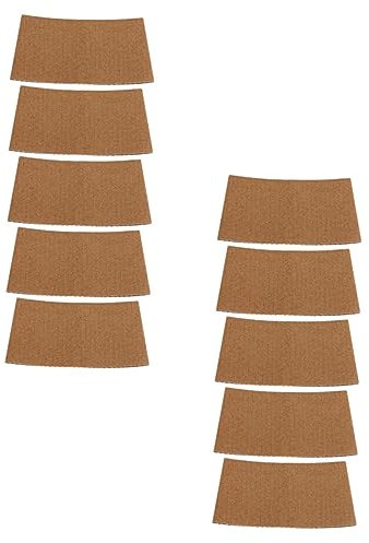 Vaguelly 50 Stück Wellpapier Flaschenhülle Hitzebeständig Flexibler Becher Schutz Für Heiße Getränke Kaffeetassen Isolierung Vielseitig Einsetzbar