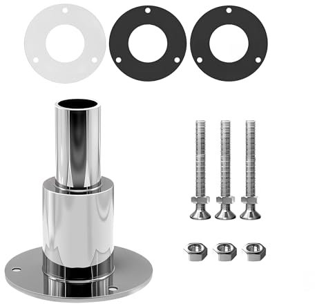 Durch Rumpf Auspuff Hautanpassung: 24 mm Edelstahl 316 Dieselheizung Standheizung Auspuffrohr Zubehör für Auto LKW Boot Abgasschlauch