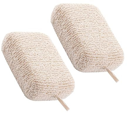 WRITWAA 2piezas Toallitas De Baño Esponjas De Ducha Exfoliantes Corporales Esponja Exfoliante Para Ducha
