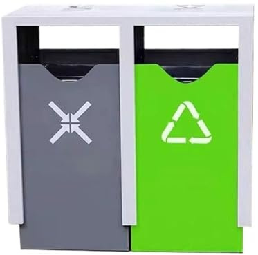 yixinzi-2024 Poubelle de Rue extérieure classée Zone Commerciale publique en Acier galvanisé Poubelles extérieures
