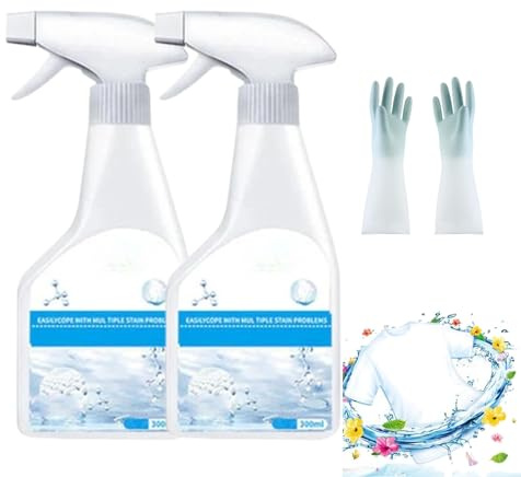 Wondolla Fleckenentferner, Martivex Dry Clean-on-the-Go Fleckenentferner-Spray, Cozyhome Fleckenentferner, Wäschefleckenentferner-Spray für Fett, Baumwolle, Kleidung (2SET)