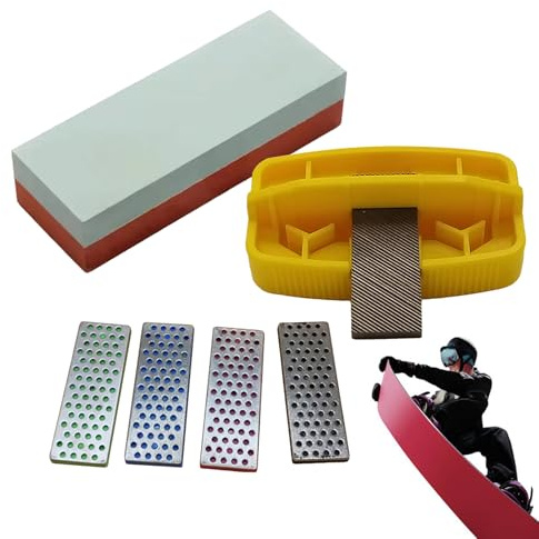 Xmccvt Ski Kantenschleifer | Ergonomisches Schleifset Aus Aluminiumlegierung - Snowboard-Pflegeset | Für, Freunde, Herren & Damen – Ski, Snowboard & Winteraktivitäten