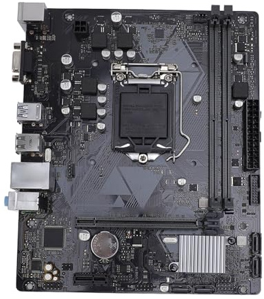Lazmin112 H310M F R2.0 Motherboard, M ATX DDR4 Desktop-Computer-Motherboard mit DVI VGA-Ausgängen, Unterstützt LGA 1151 9. 8. Generation Core Pentium Gold Celeron 14 Nm CPU