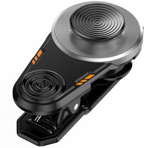 Hoppipola Controller joystick da gioco portatile compatto per iPhone Android, mini stick portatile in ABS per mira di precisione nei giochi FPS Battle Royale, nero