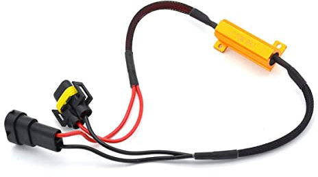 KATUR 2 Stück 50W 8Ohm H7 Lastwiderstand LED Xenon Scheinwerfer Blinker Nebelscheinwerfer DRL Anti-Flicker Warnung Fehler Cancellor Kondensator