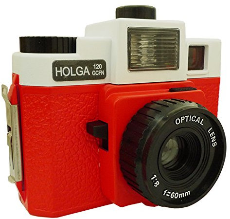 Holga Marca 120GCFN Macchina Fotografica (Obiettivo Vetro, Multicolore Flash) Bianco/Rosso