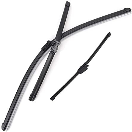 Xukey escobillas limpiaparabrisas delanteras y traseras para Tiguan MK1 2007-2017(juego de 3)