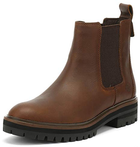 Timberland Donna Dark Marrone London Square Chelsea Stivali-UK 3.5
