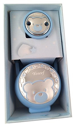 Pinza y guardachupete modelo osito PERSONALIZADO con nombre del niño