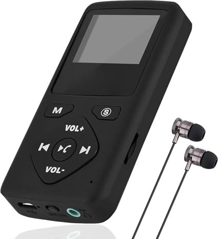 DAB/DAB+/FM Digital Radios, Pocket Personal Radio Receiver Bluetooth Mp3 Player Included Earphone, Clock, Alarm, Rechargeable Battery, LCD Display, Handheld Radio Receiver