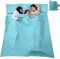 VILISUN Hüttenschlafsack, Schlafsack Inlett, Sommerschlafsack, Reiseschlafsack dünn leicht & kompakt, Ideal für Hostels Berghütten Jugendherbergen Camping Outdooraktivitäte usw