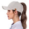 BLURBE Dame Baseball Kappe - Baseball Cap Für Pferdeschwanz, Unisex Einstellbar Ponytail Baseballmütze UV Sonnenhut Verstellbar Baumwolle Sport Cap Hip-Hop-Hut