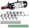 BSTKEY Weinflaschenhalter zur Wandmontage, Eisen, für Rotwein, Getränke, Likörflaschen, Metallhalterung zum Aufhängen, 6 Stück Flaschenmund nach links