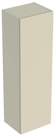 Geberit Smyle Square Mittelhochschrank, 500361, 36x118x29,9cm, mit 1 Tür, Farbe: Sand-grau Hochglanz Lack - 500.361.JL.1