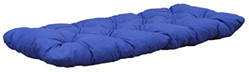 Ambientehome 2-Sitzer-Sitzkissen ca 120 x 50 x 8 cm, Blau