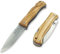 JEO-TEC Nº16 Couteau Pliant de Bushcraft Survival Camping Activités de Plein Air, Sandvik 14C28N Scandi, Fait à la main en Espagne