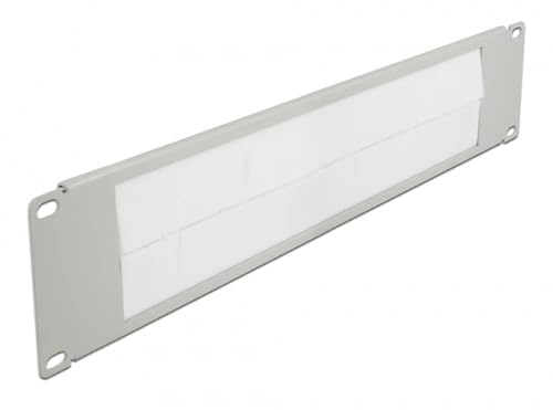 Delock 19″ Kabelmanagement Bürstenleiste 2 HE grau