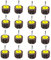 FEIHU 20 Stück Lamellenschleifer,Schleifköpfe,Fächerschleifer set 30X25x6MM.Die Schleifscheibe eignet sich zur Reinigung von Rost/Schweißgraten.Passend für alle Elektro- /Drehwerkzeuge,Körnung 80