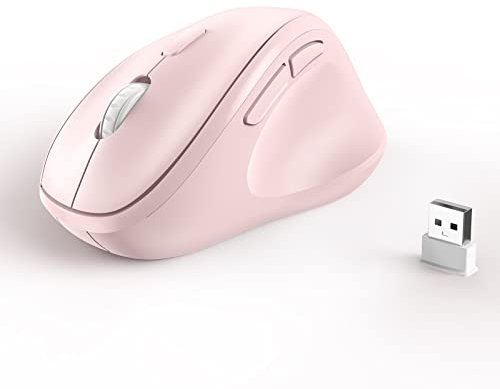 Mouse ergonomico (rosa)