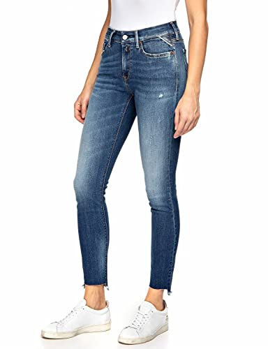 Replay Damen Luzien Jeans, 009 Medium Blue, 32W / 30L EU